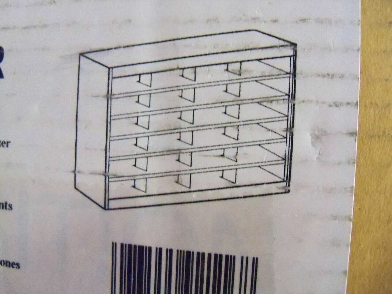 E-Z Stor Literature Organizer Safco 9211TSR Tropic Sand 24 compartments Lot of 2 - TOOL STORAGE