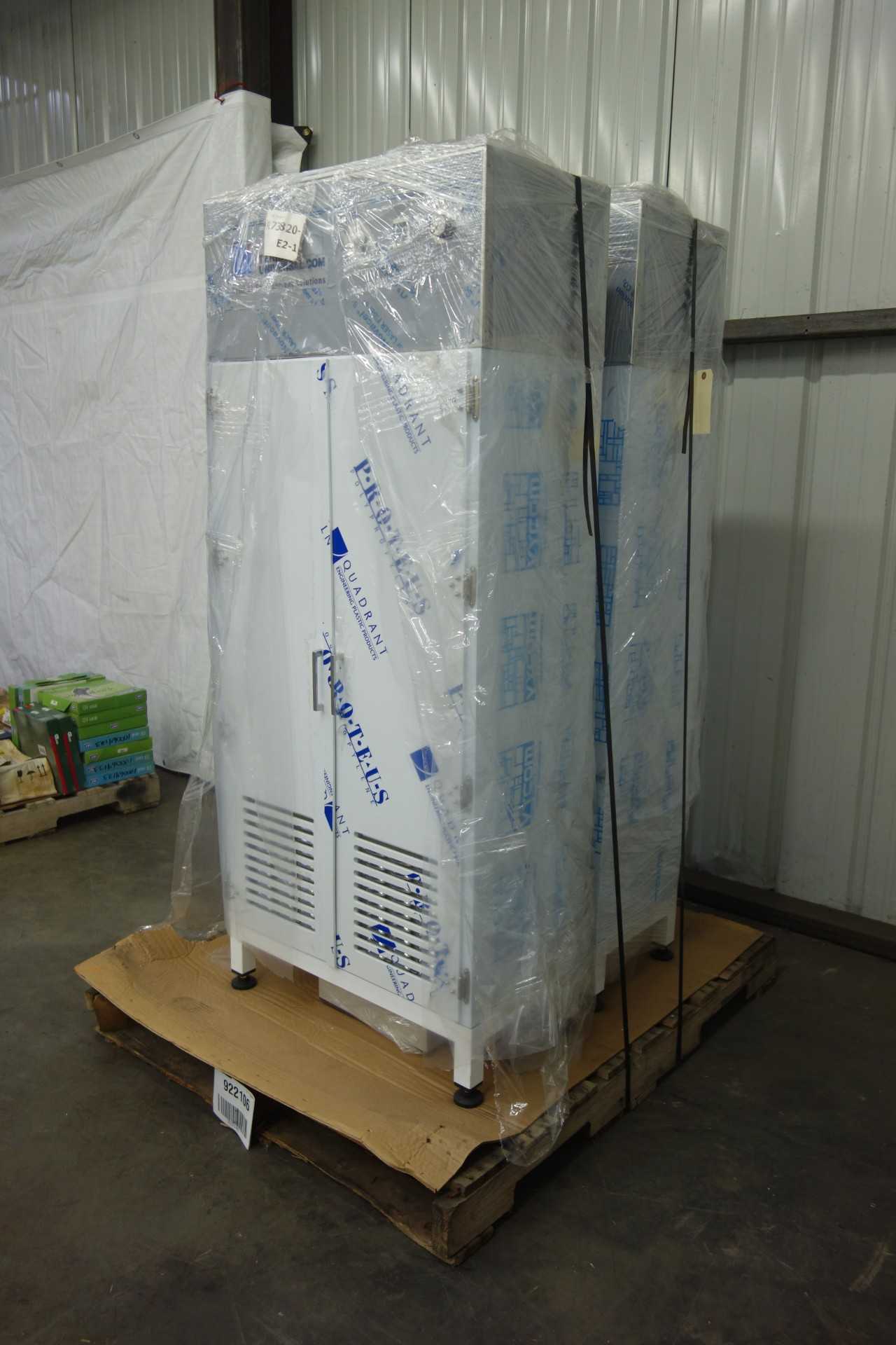 LOT OF 2 TERRA UNIVERSAL 6081-05B UV STERILIZATION CABINETS - TOOL STORAGE