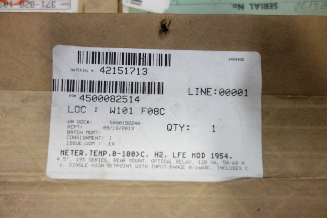 1 PALLET OF ASSORTED PANEL METERS - ELECTRICAL COMPONENTS