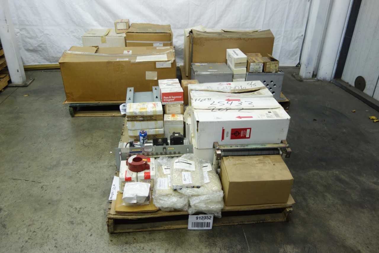 3 PALLETS OF ASSORTED ELECTRICAL COMPONENTS - ELECTRICAL COMPONENTS