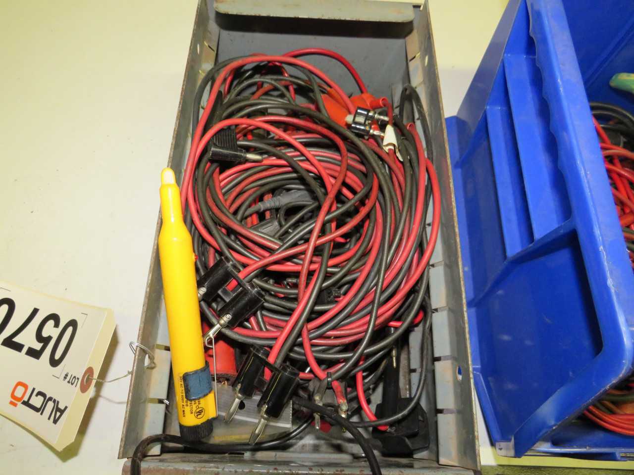 LOT OF ASSORTED SPARE LEADS, COMPTON GAUGE - ELECTRICAL COMPONENTS