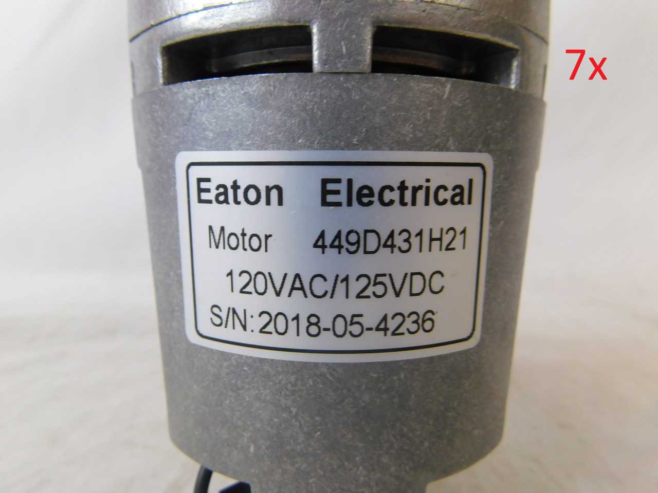 Lot of Quantity 7x 449D431H21 Electric Motors - ELECTRIC MOTORS Lot of Quantity 7x 449D431H21 Electric Motors - ELECTRIC MOTORS