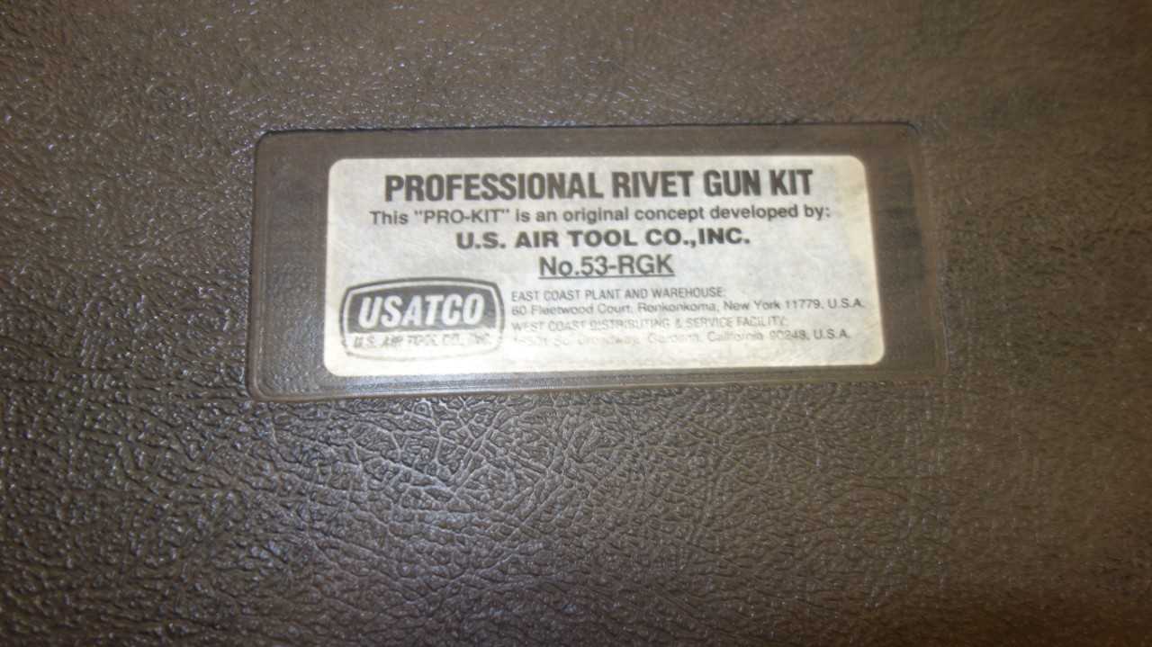 USATCO 53-RGK PROFESSIONAL RIVET GUN KIT - PNEUMATIC POWER TOOL
