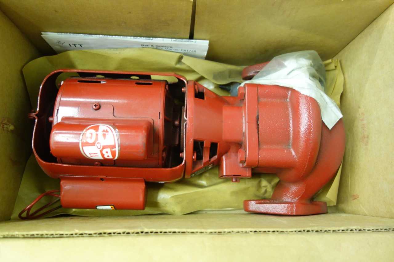 LOT OF 2 BELL & GOSSETT SERIES HV IN-LINE CIRCULATOR PUMP - PUMPS