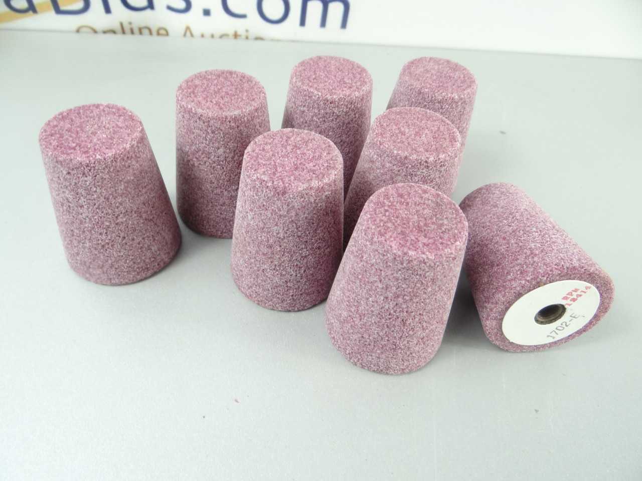 Lot of 8 NEW Type 17 Purple Cone Grinding Wheels - GRINDING WHEELS