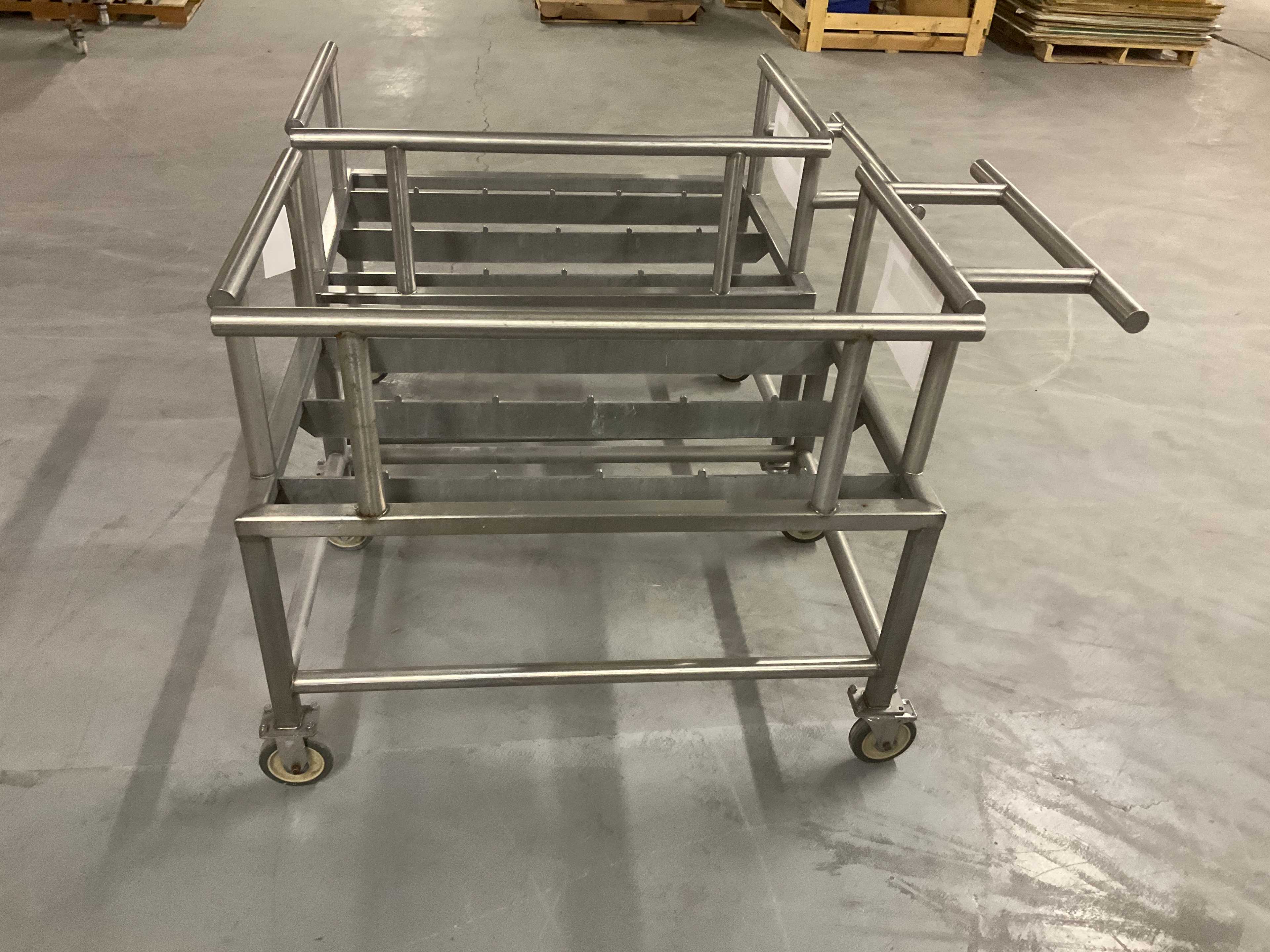 Lot of 2 Stainless Steel Carts