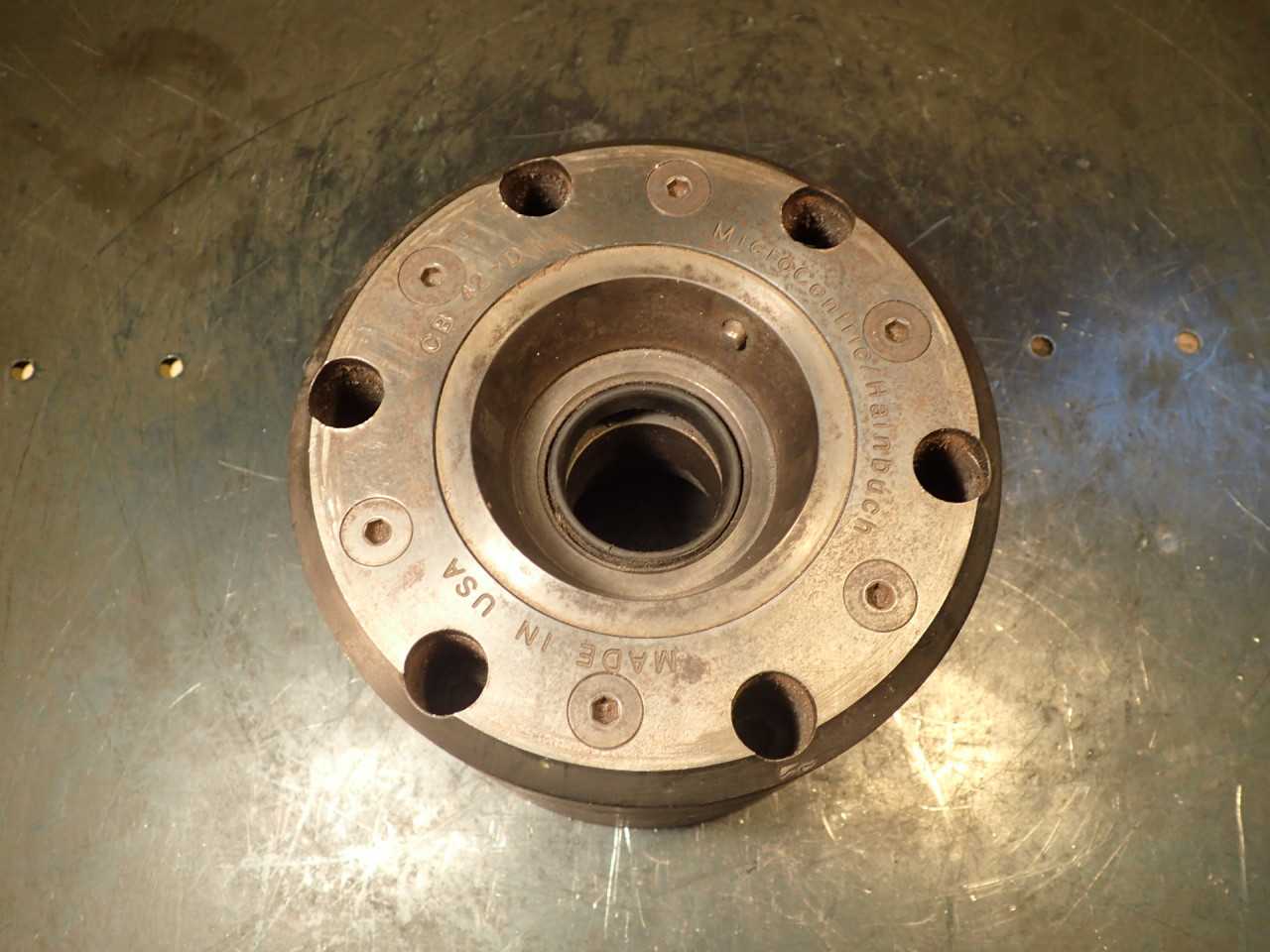Microcentric Hainbuch CB 42-D Dead Length Collet Lathe Chuck 6-1/2" OD - HOLEMAKING TOOLS