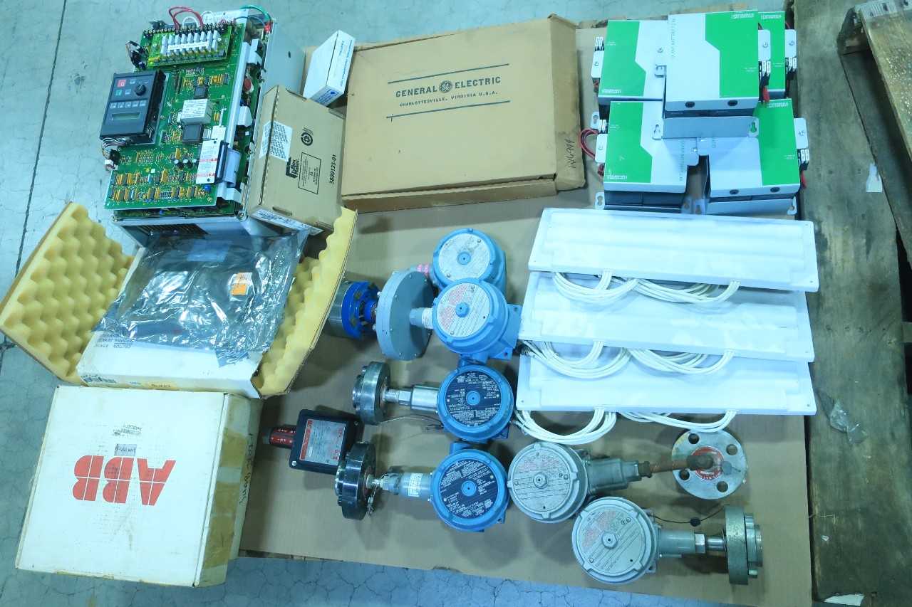 1 PALLET OF INSTRUMENTATION, VFD, CONTROL BOARDS, BATTER PACKS- ABB, ALLEN BRADLEY, GENERAL ELECTRIC - AUTOMATION & CONTROLS