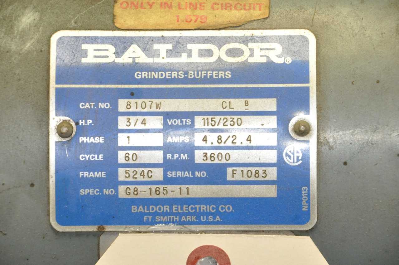 Baldor Pedestal Grinder - GRINDING MACHINES