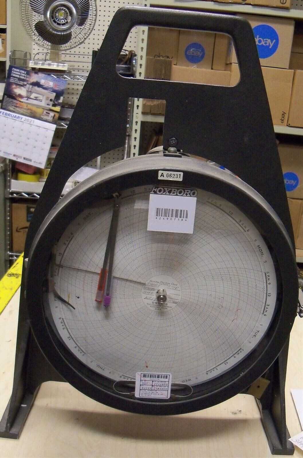 Foxboro Chart Recorder M/12R-SM2B/TA/MA 0-100°F / 0-100% Temperature & Relative Humidity - AUTOMATION & CONTROLS Foxboro Chart Recorder M/12R-SM2B/TA/MA 0-100°F / 0-100% Temperature & Relative Humidity - AUTOMATION & CONTROLS