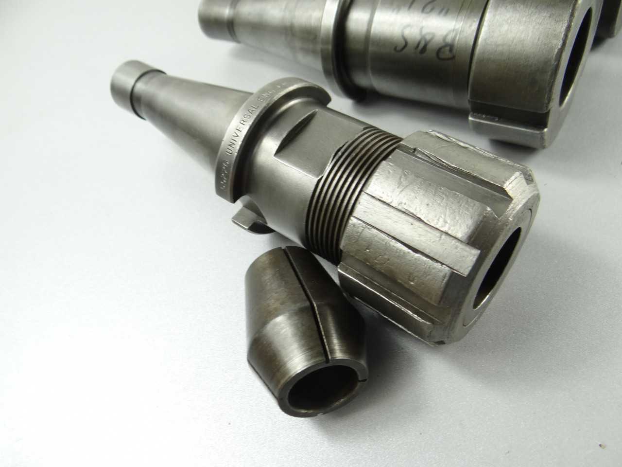 3 NMTB40 COLLET CHUCKS DOUBLE TAPER BS21 - MACHINING ACCESSORIES & TOOLING