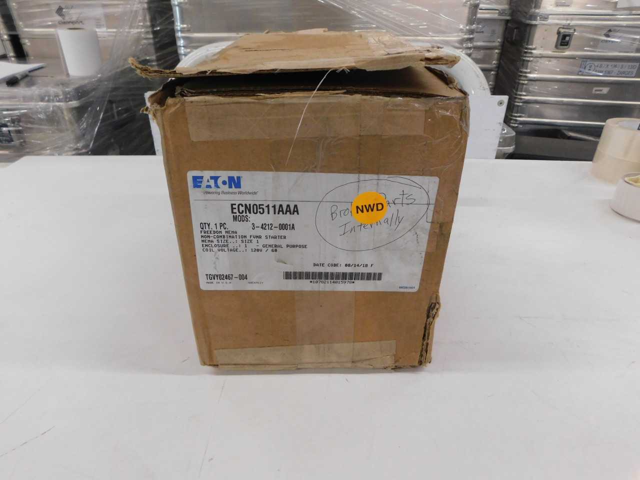 Lot of Quantity 1x ECN0511AAA Starter Enclosure - MOTOR STARTERS