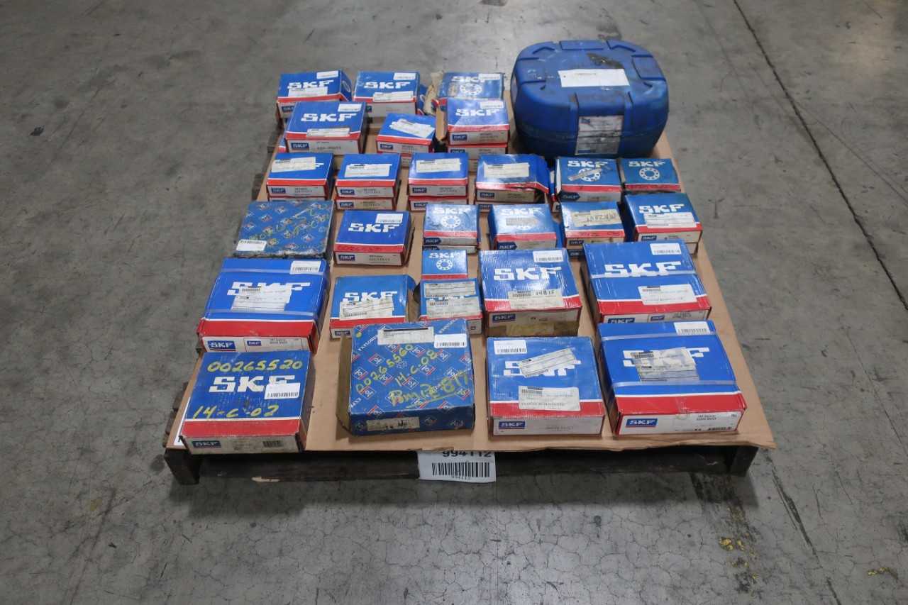 PALLET OF ASSORTED SKF ROLLER BEARINGS - BEARINGS