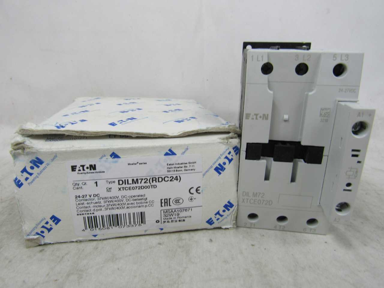 Lot of Qty 11x Eaton XTCE072D00TD Non-Reversing Contactor - CONTACTORS