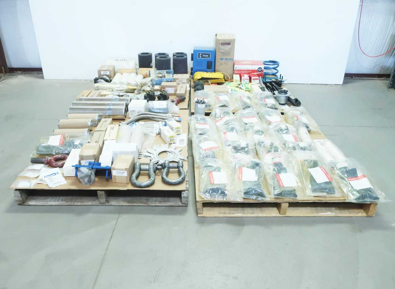 4 PALLETS OF ASSORTED MISCELLANEOUS INDUSTRIAL SURPLUS - ELECTRICAL COMPONENTS