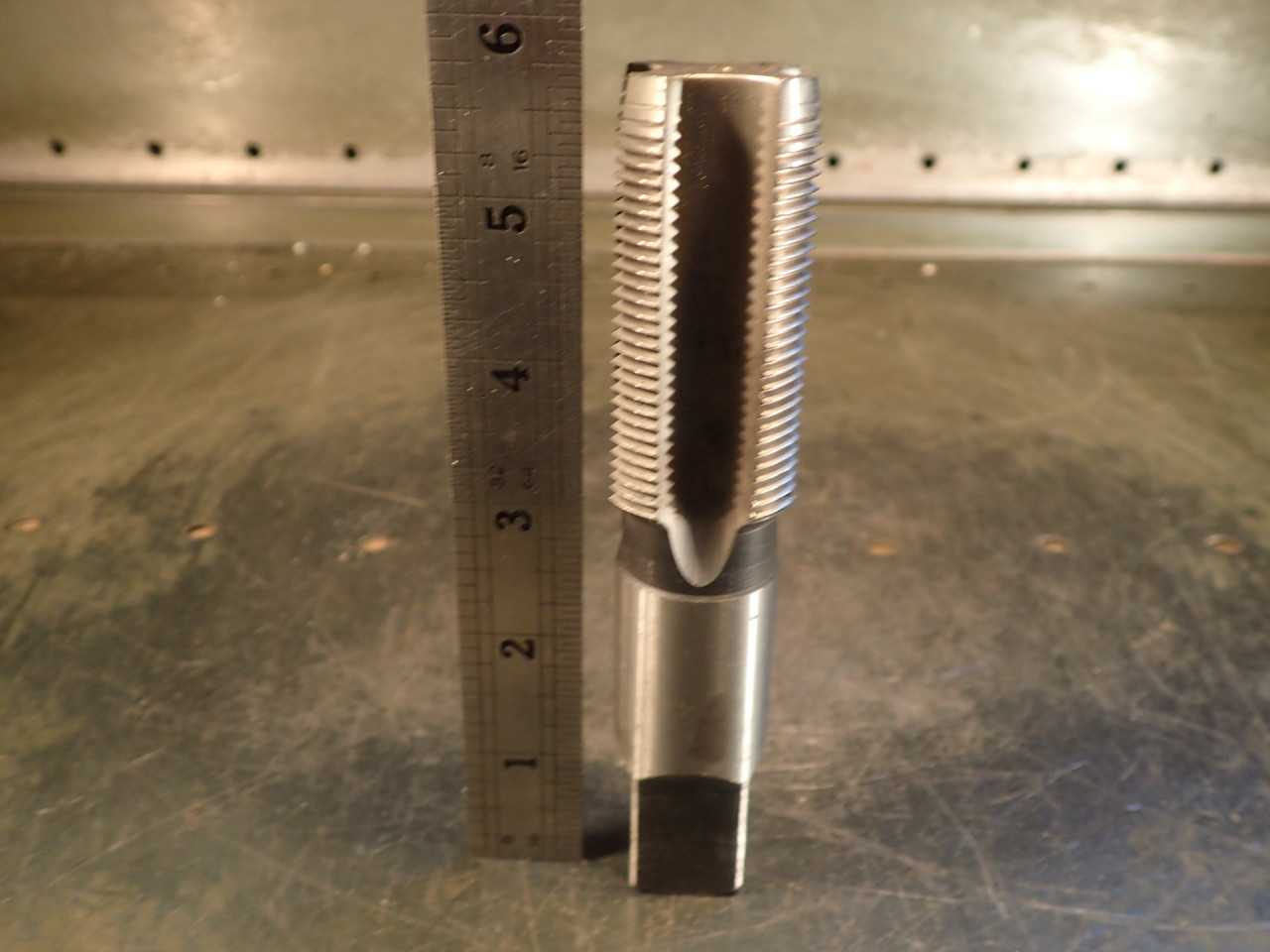 1-5/16" -12 N Hand Thread Tap: 4-Flute, 2-1/2" Long Flutes, GH-4 HS, Poland - MACHINING ACCESSORIES & TOOLING