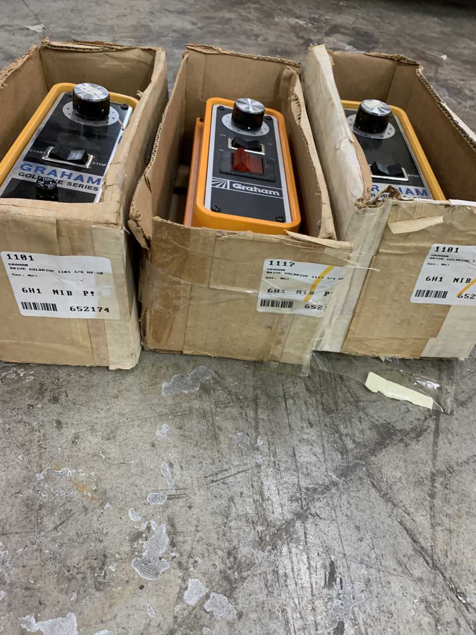 LOT OF 3 NEW GRAHAM GOLDRIVE CONTROLLERS 1101 1/8HP AD - ELECTRICAL COMPONENTS