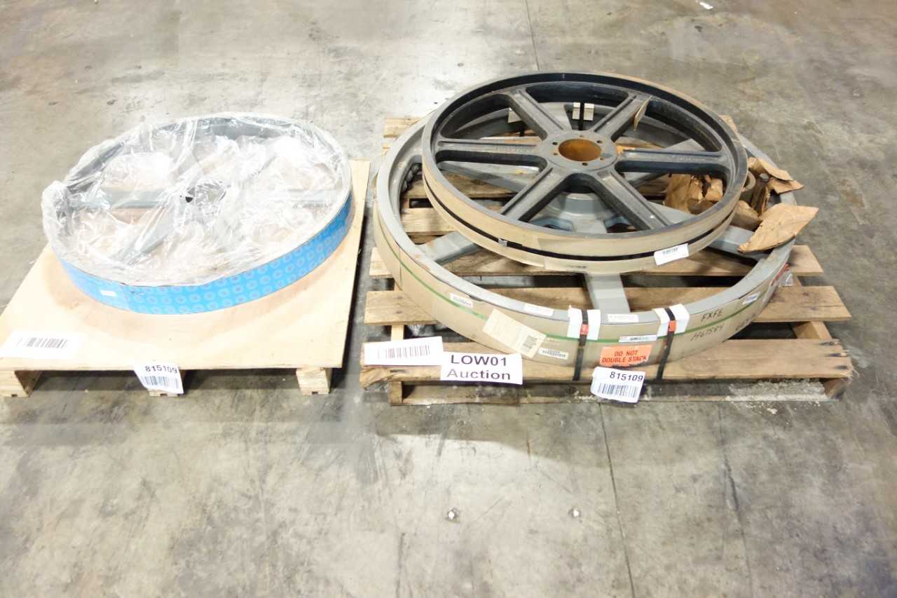 2 PALLETS OF ASSORTED PUMP SHEAVE - PUMPS