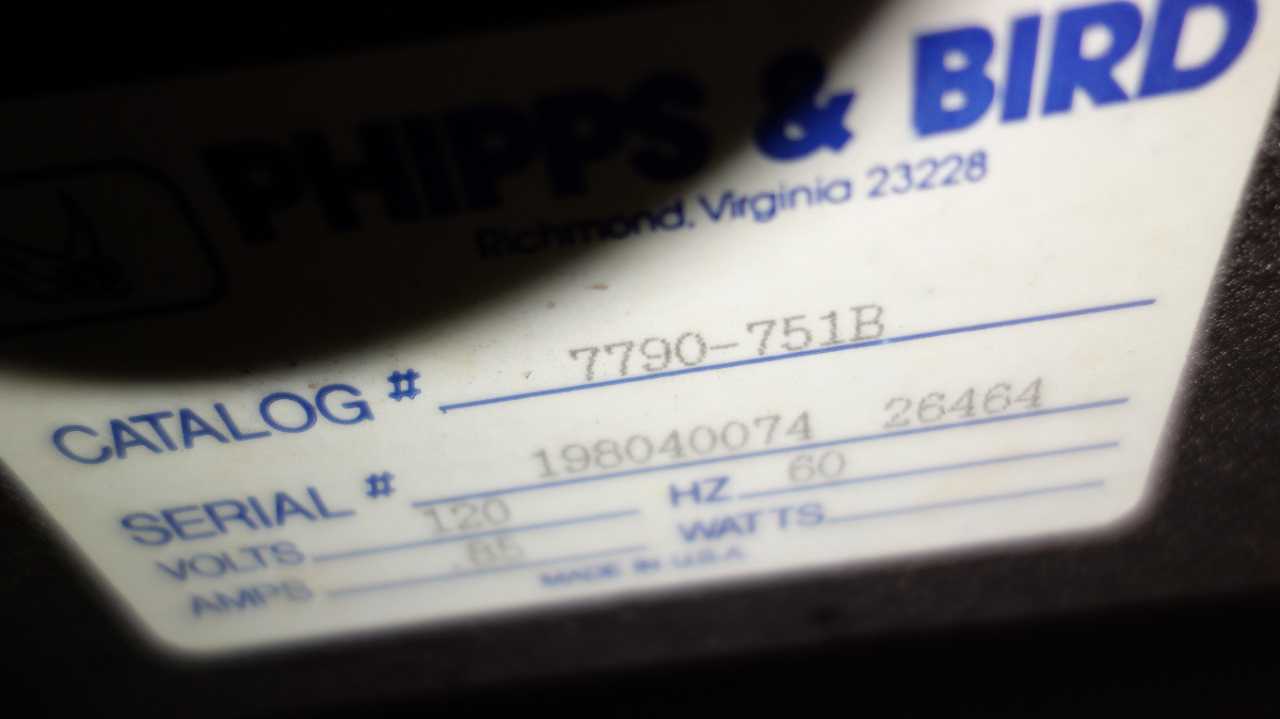 PHILLIPS & BIRD PB-700 JAR TESTER - LAB & SCIENTIFIC