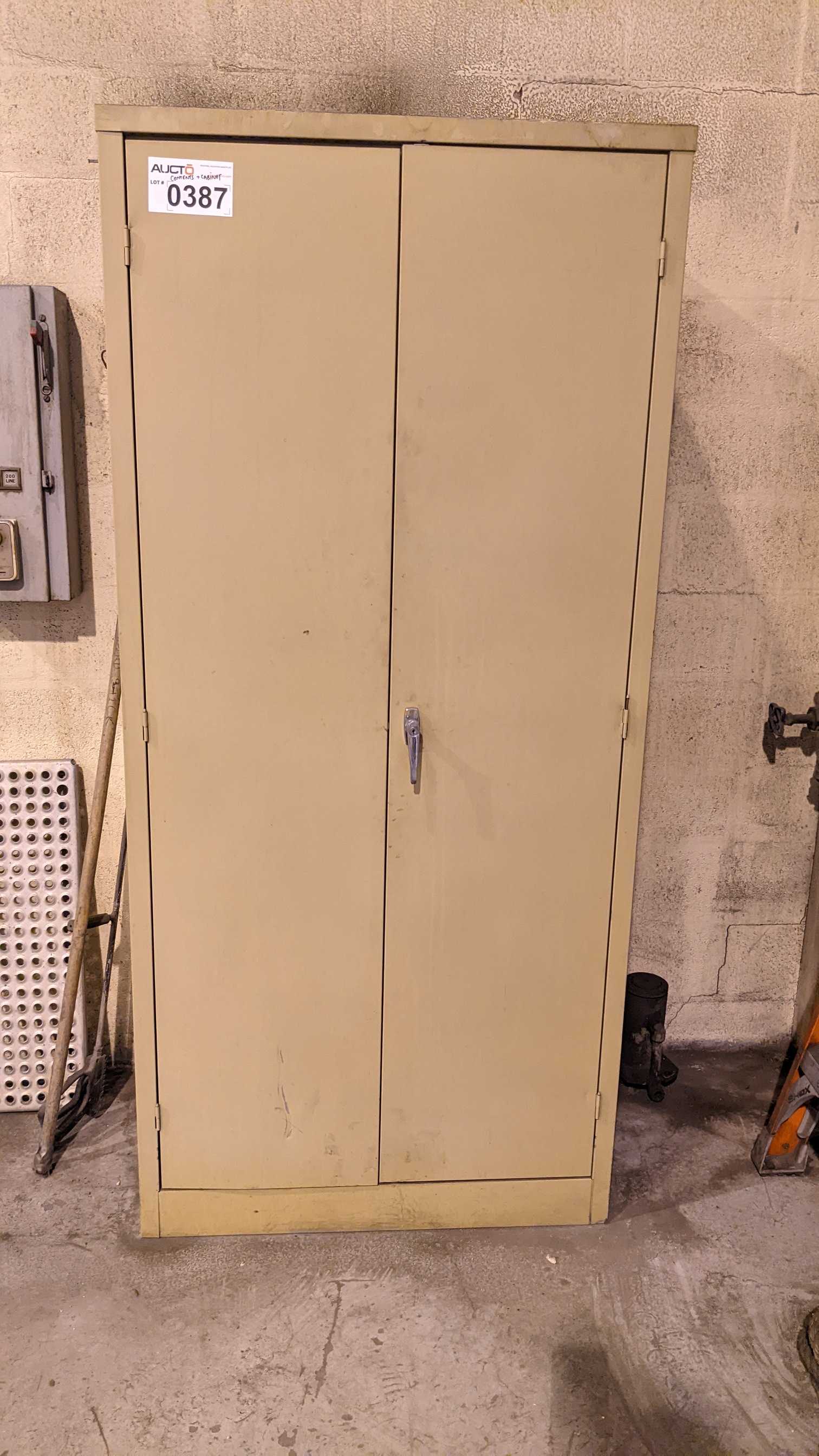CABINET WITH CONTENTS - INDUSTRIAL PARTS