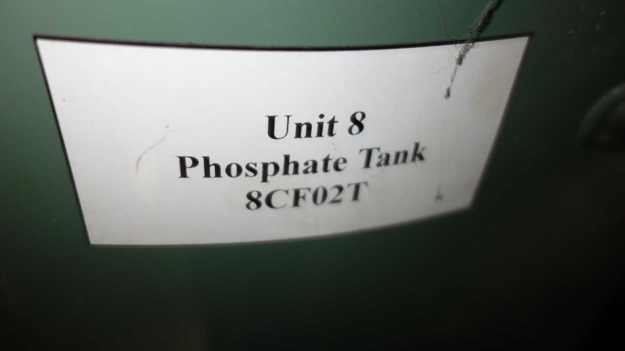STEEL PHOSPHATE TANK (DRAINED) - PROCESS EQUIPMENT