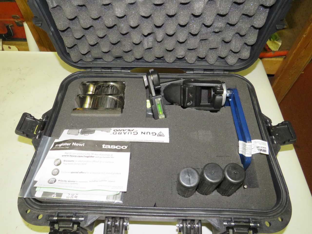 SAG SCOPE KIT - W/ TASCO RIFLE TARGET, IRWIN INDUSTRIAL TOOLS CALUMET - ELECTRIC POWER TOOLS