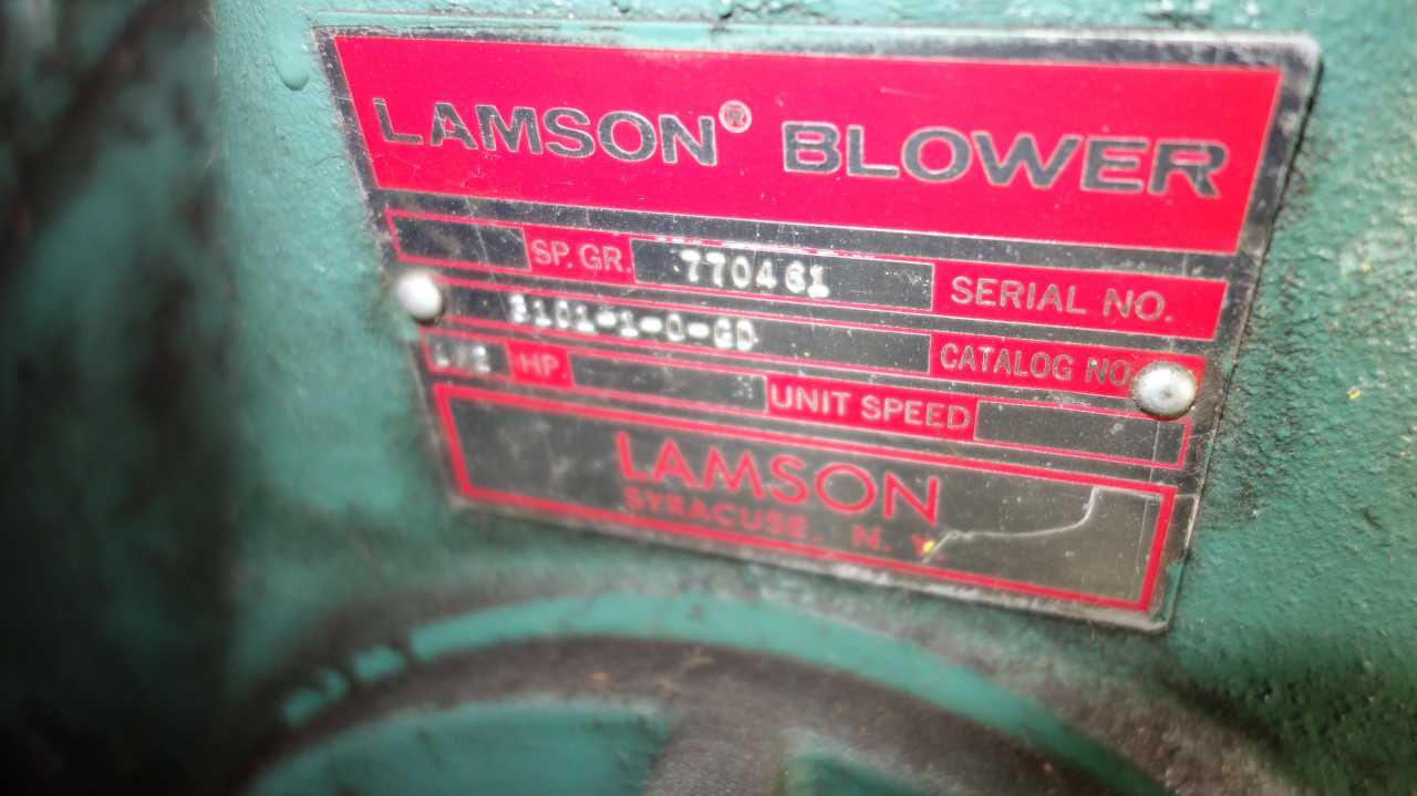 LAMSON 301M CENTRIFUGAL BLOWER1/2HP 230/460V MOTOR - ELECTRIC MOTORS