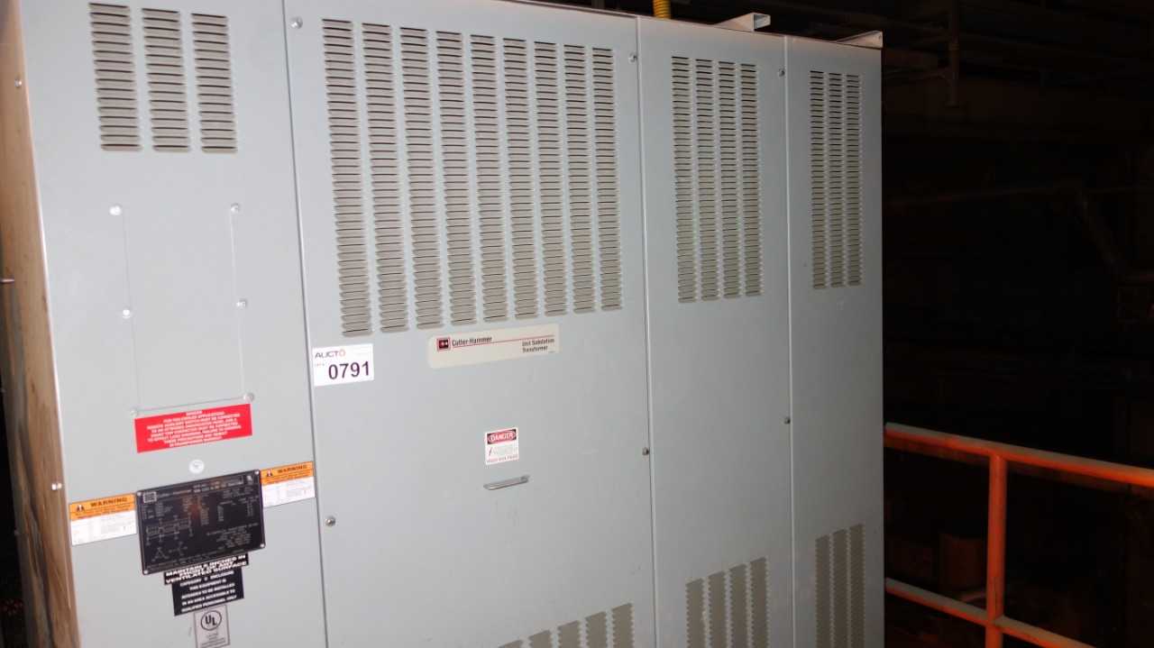 CUTLER HAMMER 1500KVA 2300V-AC 480V-AC AA DRY TYPE TRANSFORMER (DELAYED REMOVAL) - CONTROL TRANSFORMERS