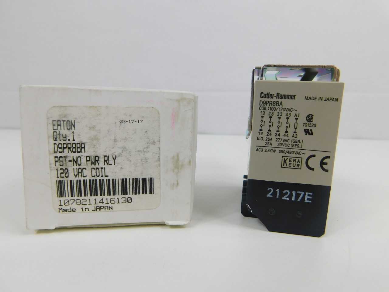 Quantity of 16x D9PR8BA Relays - ELECTRICAL COMPONENTS