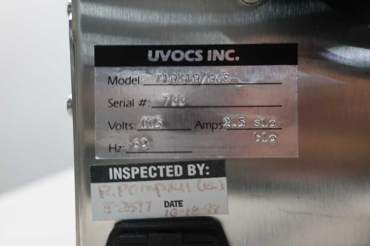 UVOCS ULTRAVIOLET OZONE CLEANING SYSTEM - MACHINING ACCESSORIES & TOOLING