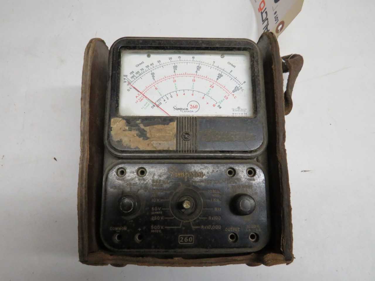 SIMPSON CANADA SERIES 6 MODEL 260 METER - ELECTRICAL COMPONENTS