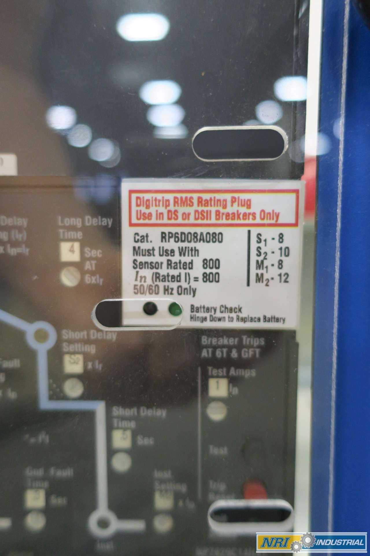 USED CUTLER HAMMER DSL206 800A AIR LOW VOLTAGE CIRCUIT BREAKER SWITCHGEAR - SWITCHGEAR