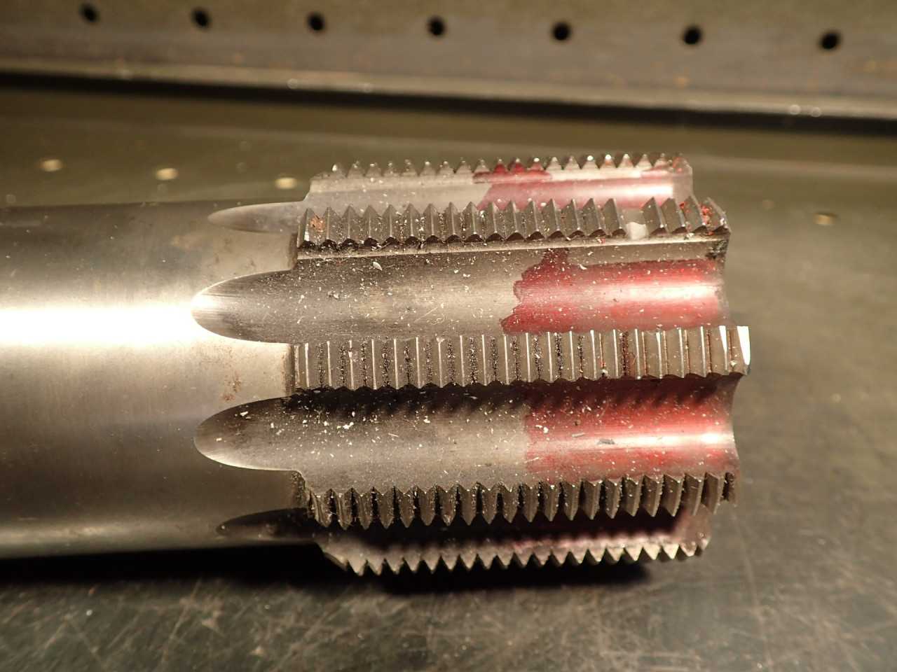 3" -8N 8 TPI Hand Thread Tap 10-Flute 2-1/2" Long Flutes 7-3/4" OAL, SOLD AS-IS - MACHINING ACCESSORIES & TOOLING