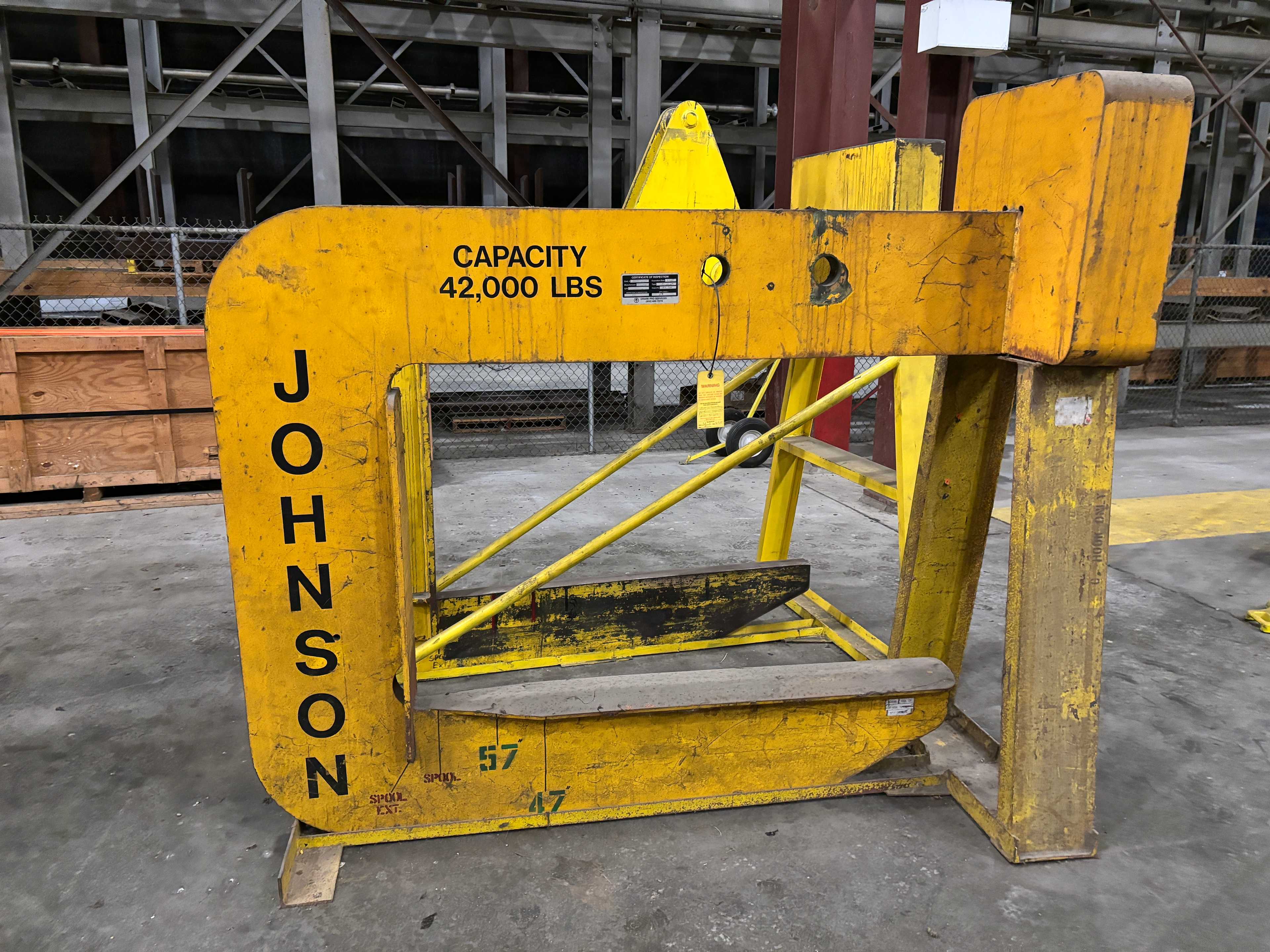 JOHNSON 42,000 LB CAP CRANE ATTACHMENT - MATERIAL HANDLING