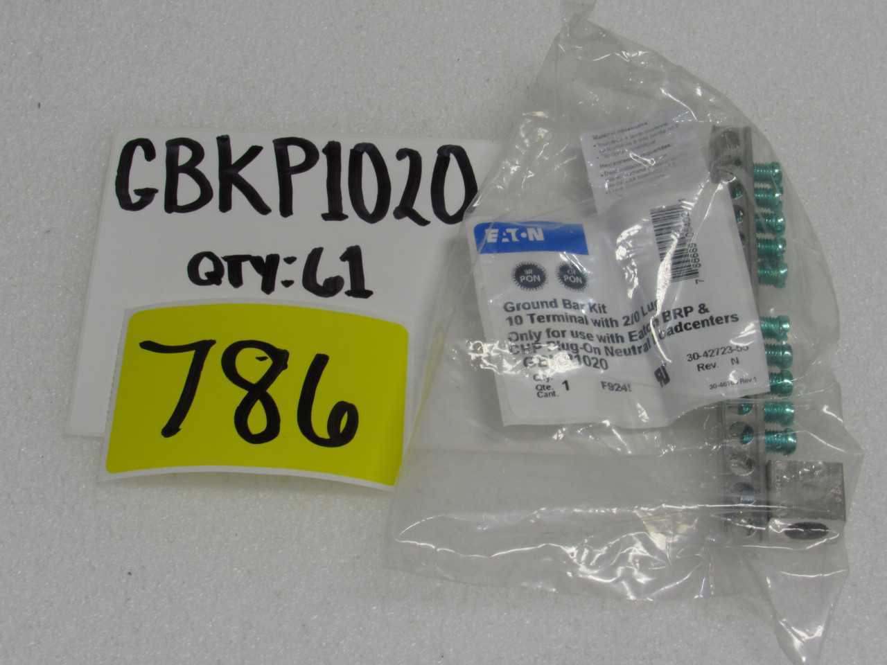 Eaton Ground Bar Kit. - ELECTRICAL COMPONENTS