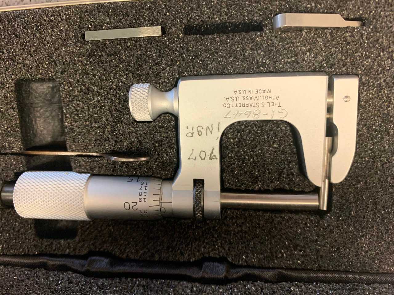 Starrett Tube Micrometer - ELECTRIC POWER TOOLS