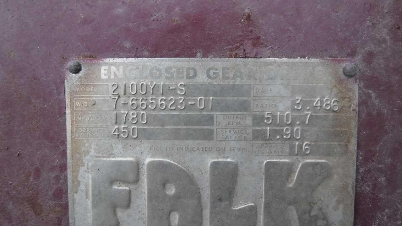 450 HP Falk Gear Reducer Model 2100T1-S - GEAR REDUCERS