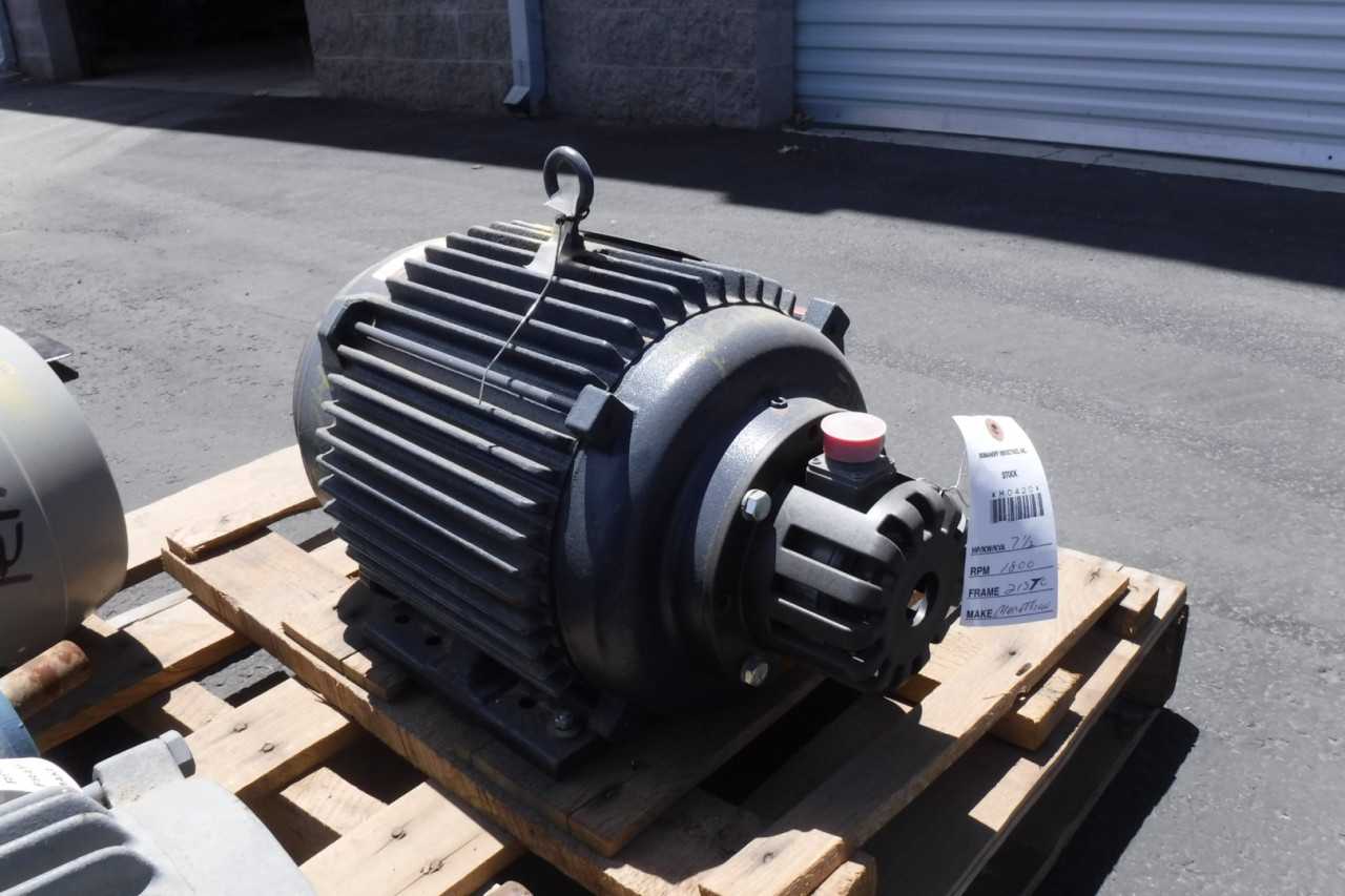 7 HP 1800 RPM 213TC Frame Marathon Motor Unused - ELECTRIC MOTORS