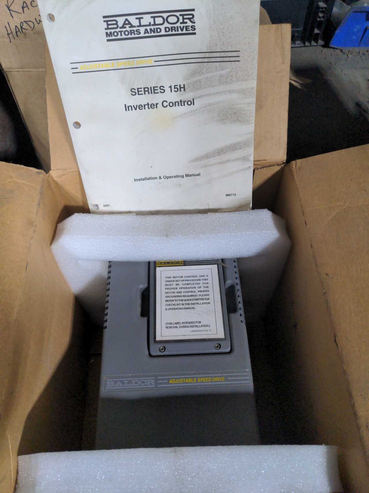 BALDOR MOTOR AND DRIVES INVERTER CONTROL - MISCELLANEOUS