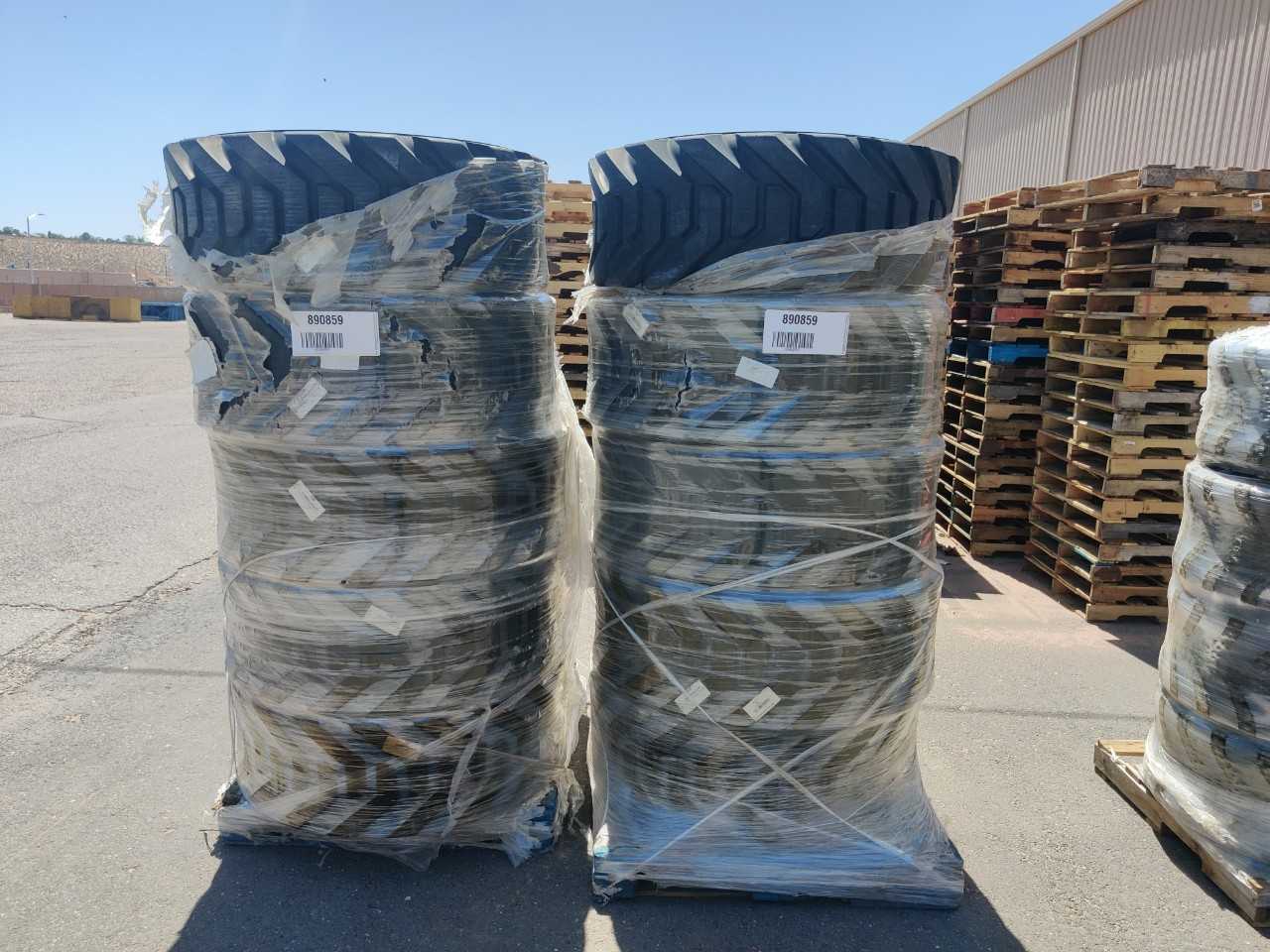 2 PALLETS OF 11 INDUSTRIAL TRUCK TIRES - HYDRO EXCAVATOR TRUCKS