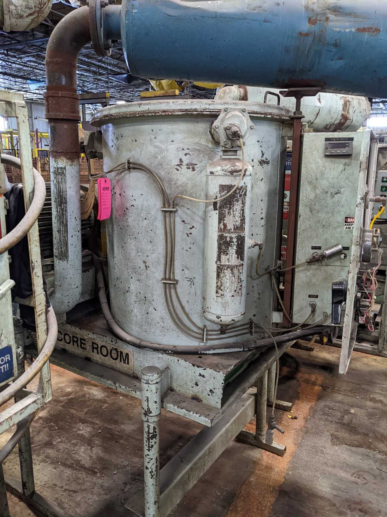 DEMARCO MAX VAC PORTABLE INDUSTRIAL VACUUM BLOWER SYSTEM (MISSING HOPPER) - VACUUM PUMP