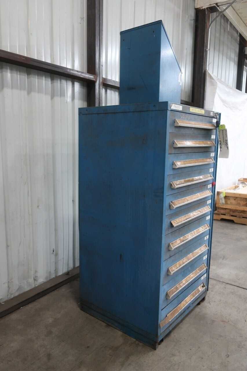 STANLEY VIDMAR 10 DRAWER TOOL CABINET WITH CONTENTS - TOOL STORAGE