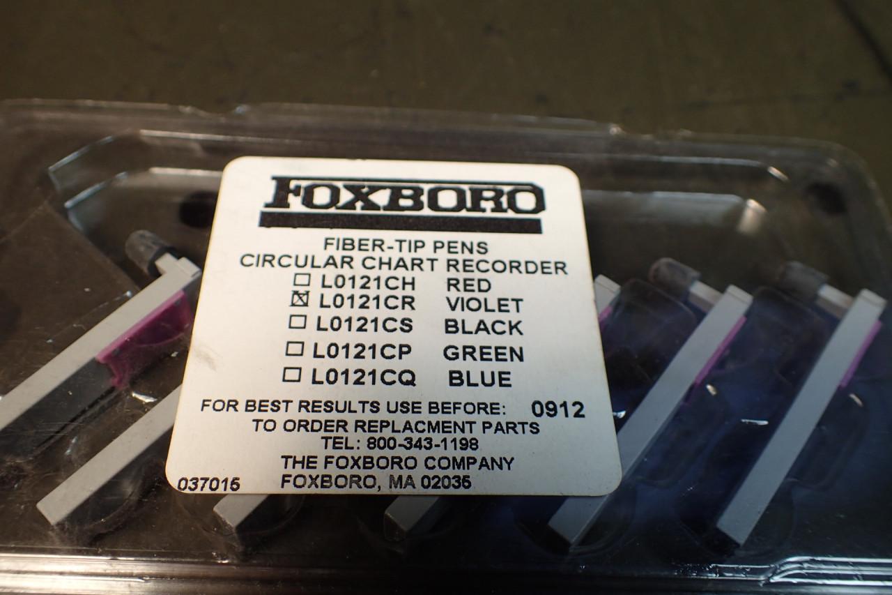 6-Pack of Foxboro Fiber Tipped Chart Recording Recorder Pens Violet L0121CR NOS 
