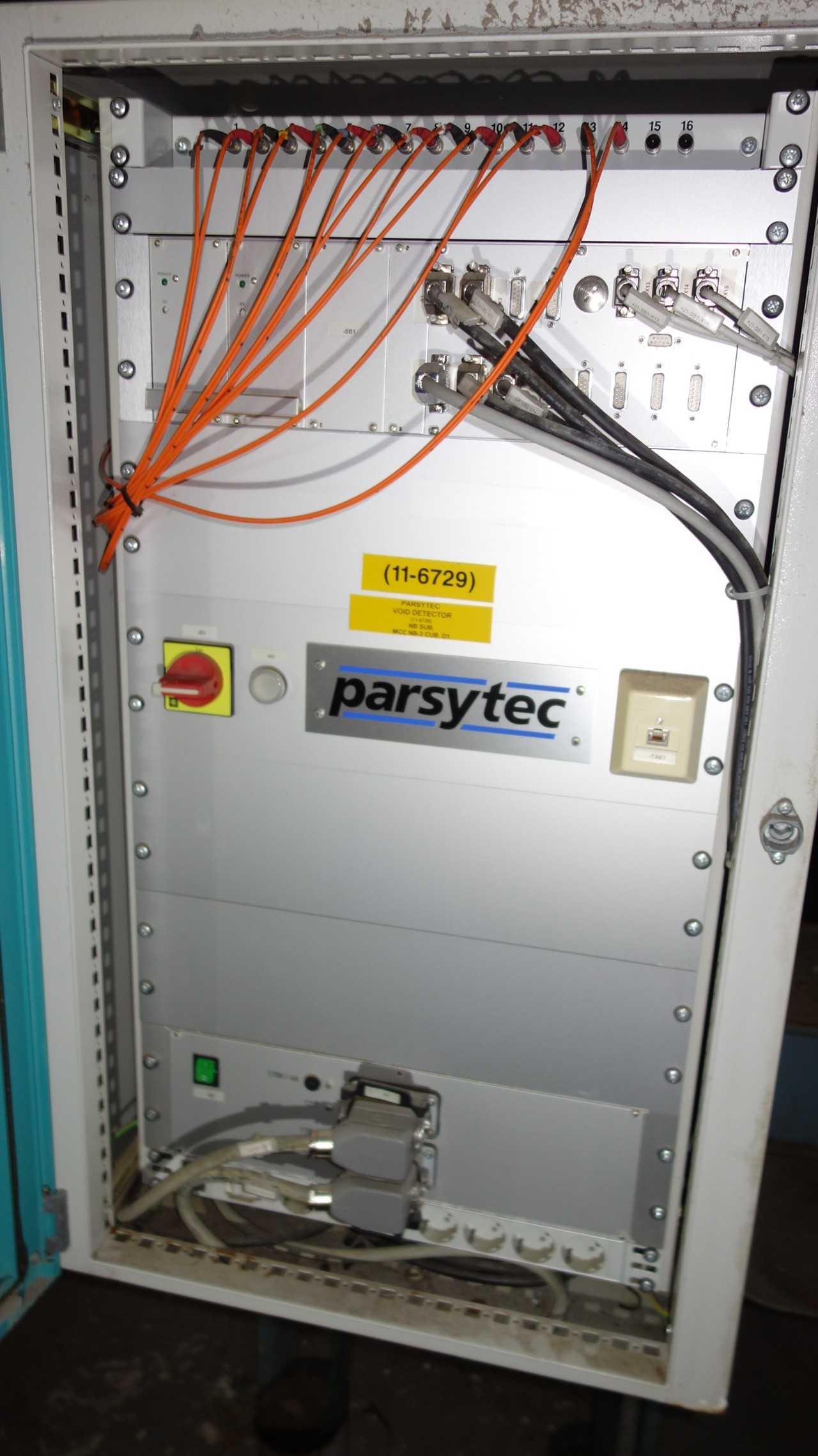 PARSYTEC VOID DETECTOR CONTROL CABINET - AUTOMATION & CONTROLS