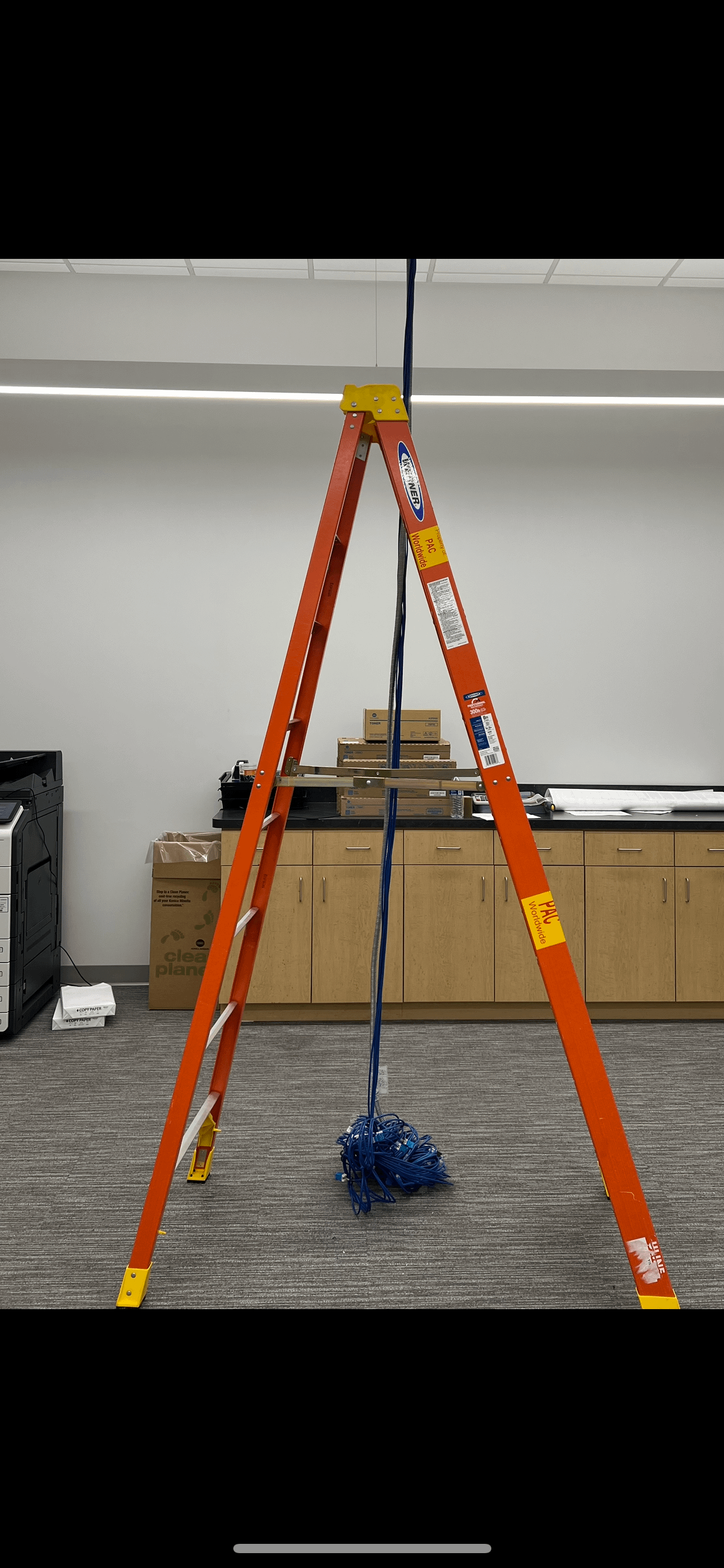BULK LOT OF LADDERS QTY 3 - MATERIAL HANDLING