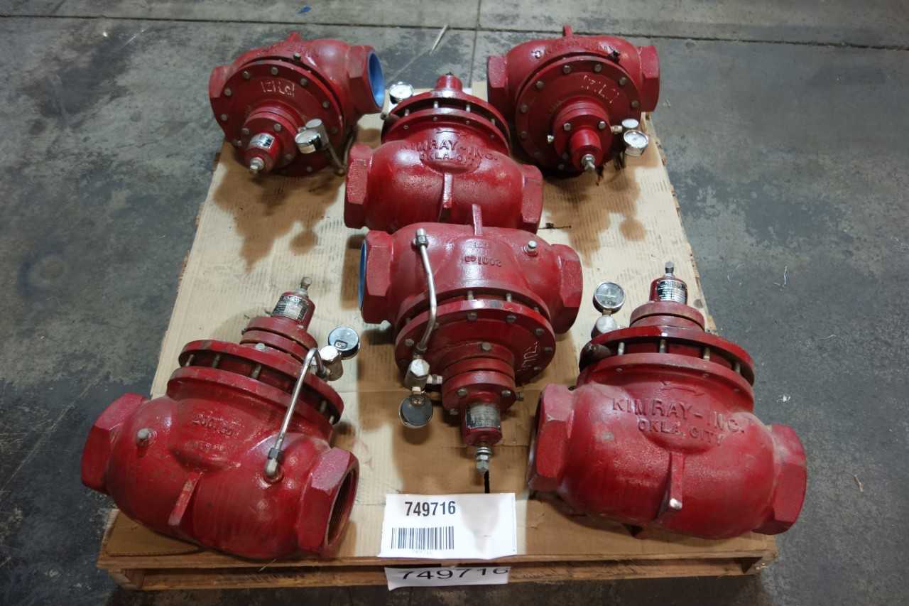 1 PALLET OF KIMRAY 412 SGT BP IRON THREADED 4IN NPT PRESSURE REDUCING REGULATOR VALVES - VALVES