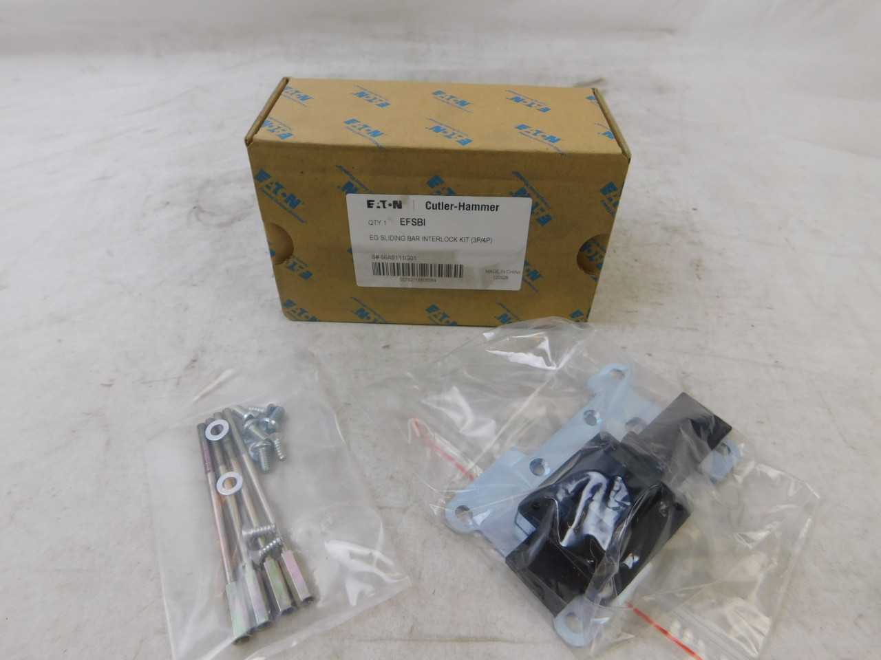 Quantity of 50 New Surplus Eaton EFSBI Sliding Bar Interlock Kit 3P-4P - ELECTRICAL COMPONENTS Quantity of 50 New Surplus Eaton EFSBI Sliding Bar Interlock Kit 3P-4P - ELECTRICAL COMPONENTS