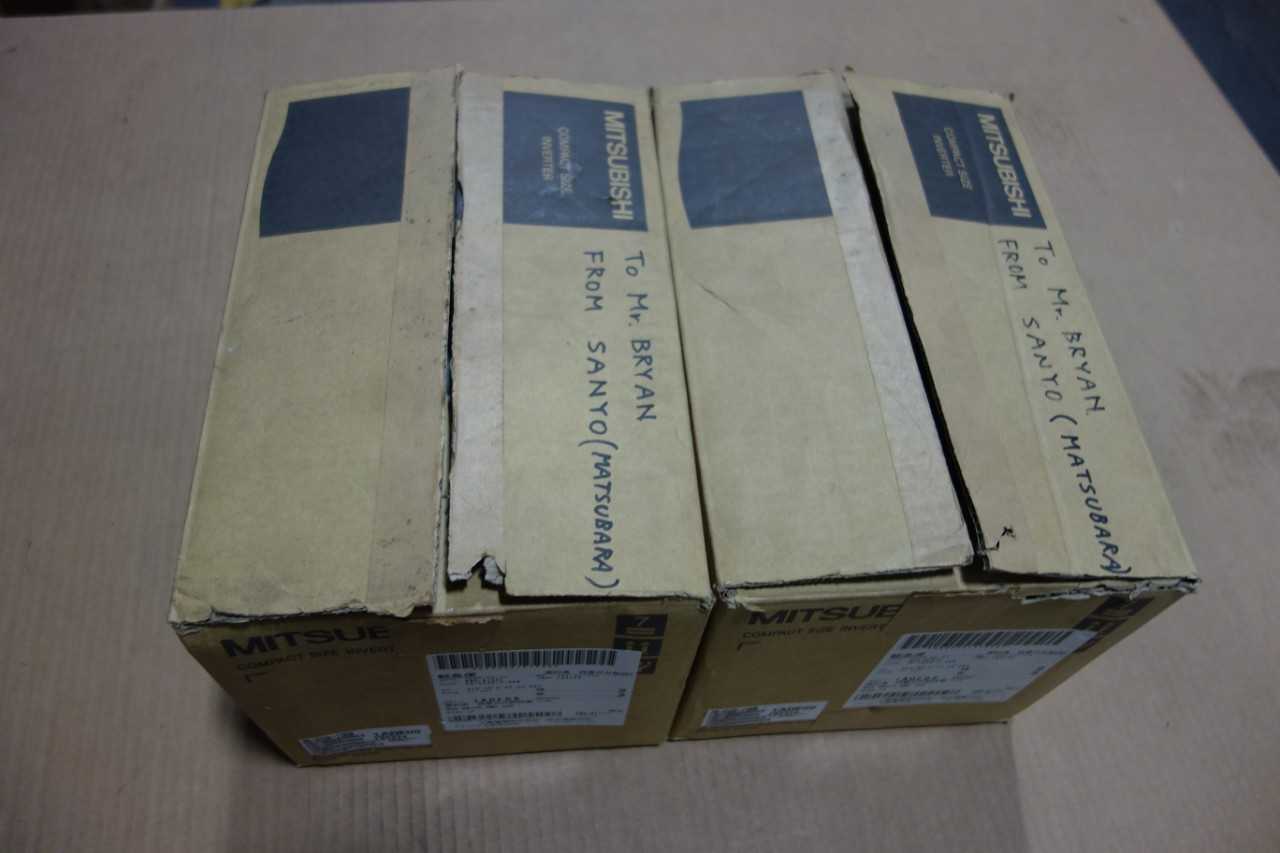 LOT OF 2 MITSUBISHI AC VFD DRIVES - MOTOR DRIVES
