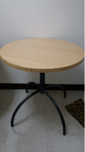 Lot of (7) Small Wooden Tables (Round) - PLANT & FACILITY EQUIPMENT