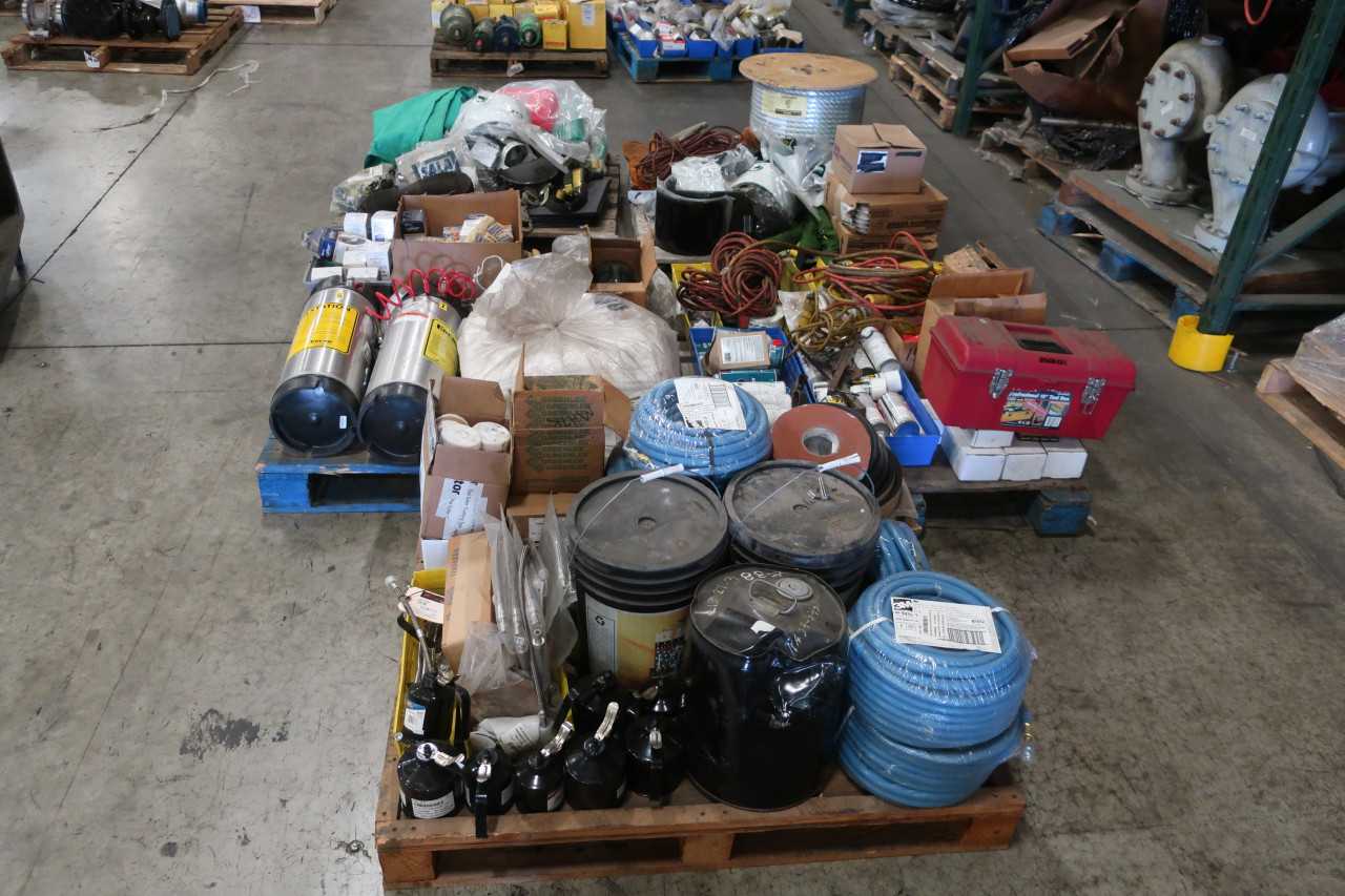 5 PALLETS OF ASSORTED SAFETY & TOOLS PPE SHEILDS GREASE - SAFETY SWITCH
